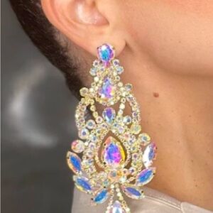 Iridescent Statement Earrings